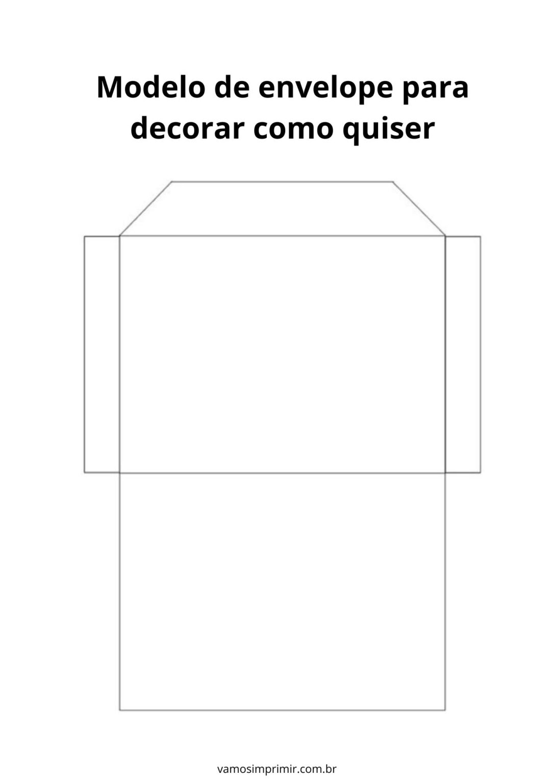 Envelope para imprimir – Vamos Imprimir