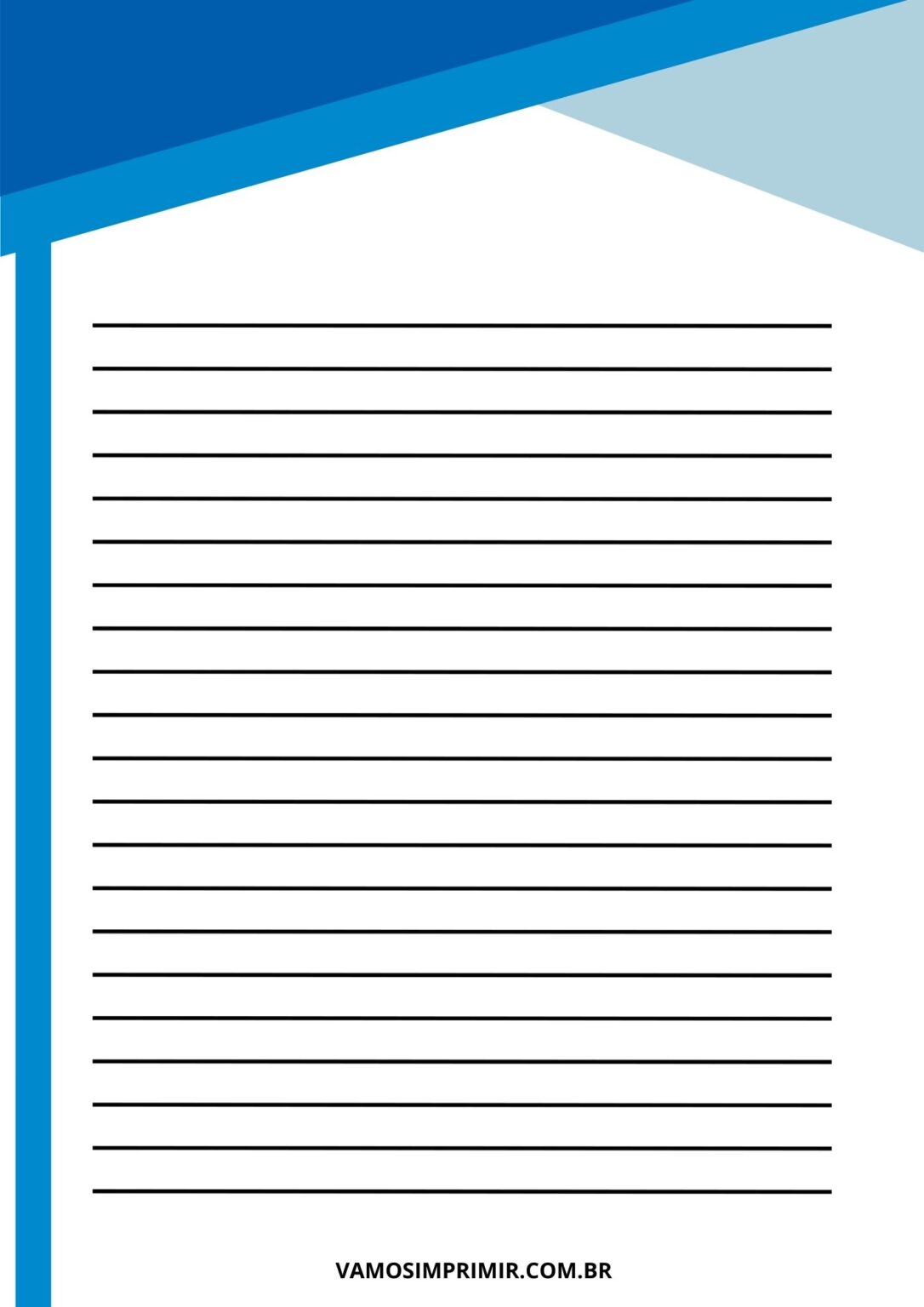 Papel de Carta para imprimir: 67 Modelos – Vamos Imprimir